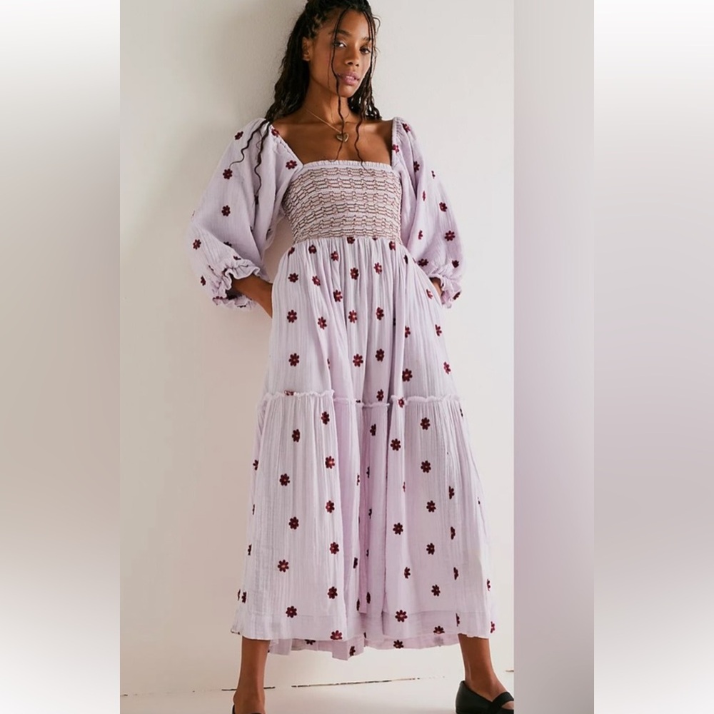 Dahlia Embroidered Maxi Dress